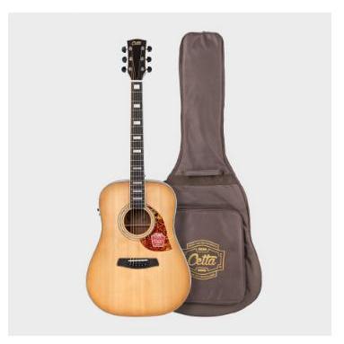 Gitar Akustik Elektrik Cetta DR32SE NTB + Gigbag