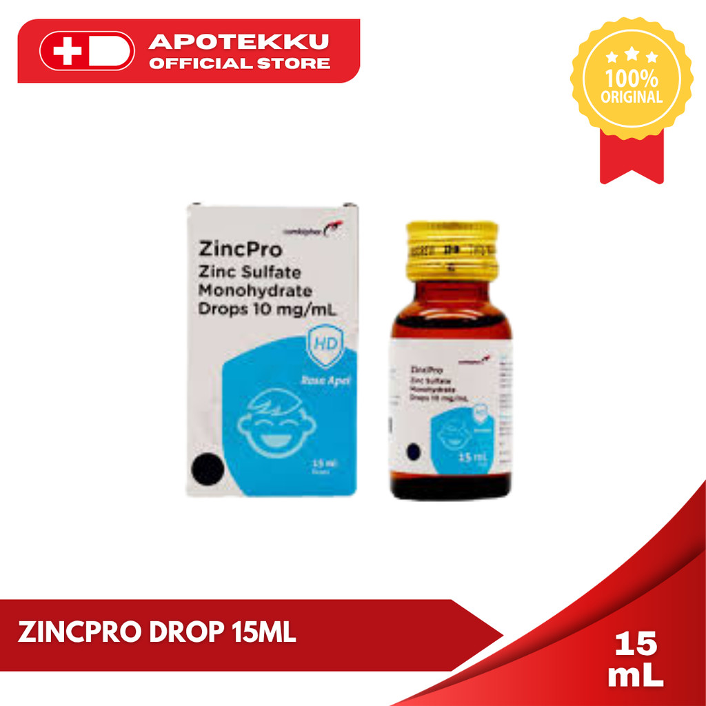 Zincpro Drop 15ml Suplemen Zinc Cair Pendamping Diare Anak