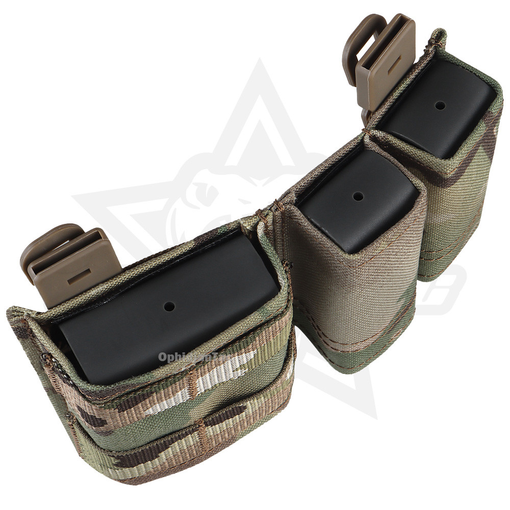 5.56 9mm 12 Magazine Pouch KYWI Wedge Insert Shorty MAG Bag MOLLE M4 G17 AR15 Airsoft Belt Vest Gear