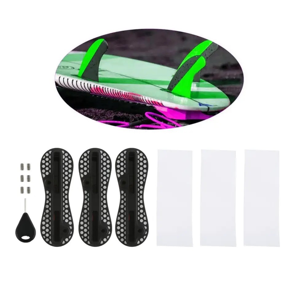 Rudder Slot Fin Boxes Surfboard Fin 0 Degree For Center Fin Box 5 Degree For Side Fin Box Easy To