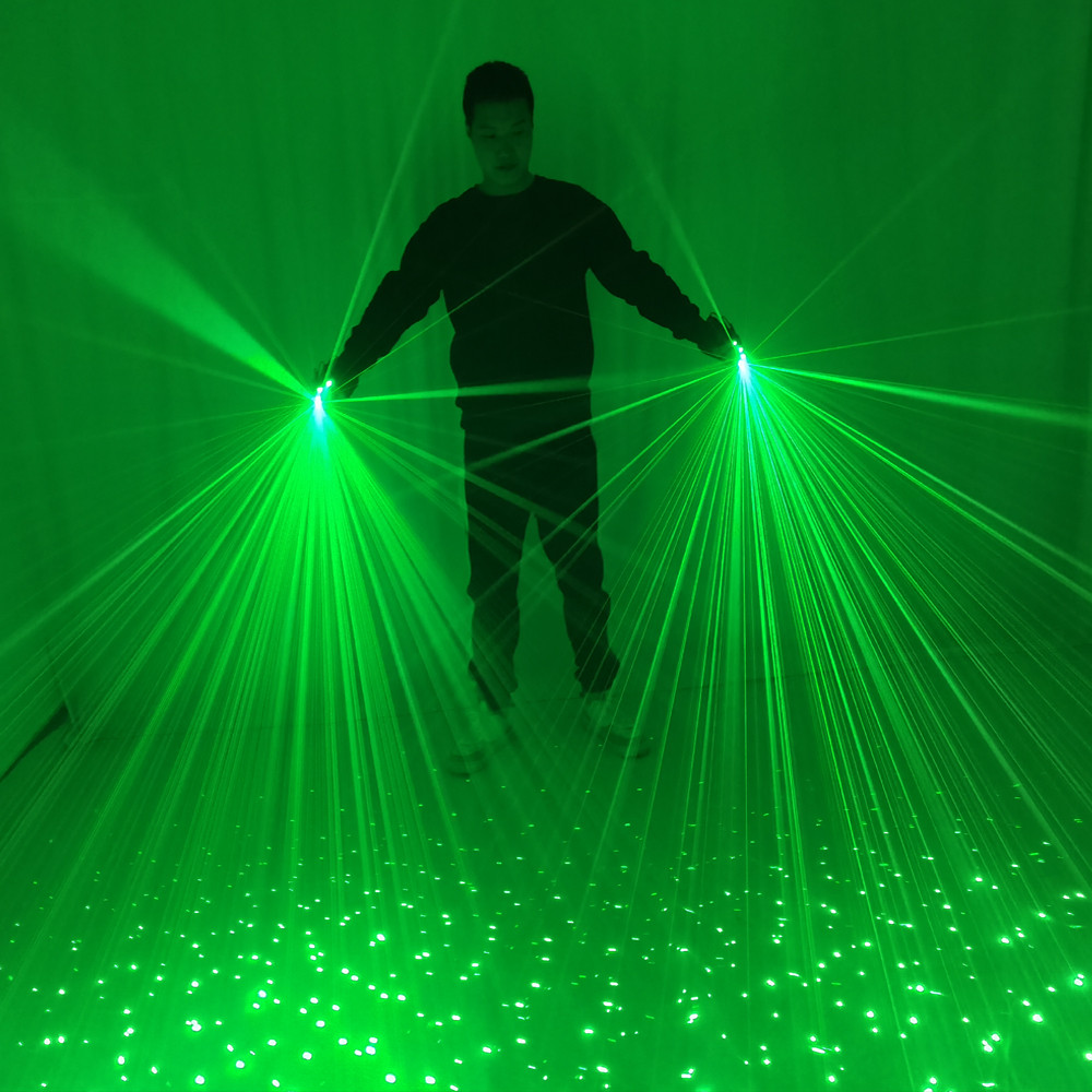 Sky Star 532nm Green Gloves LED Lazer Mitten Ray Gloves For LED ostumes Show