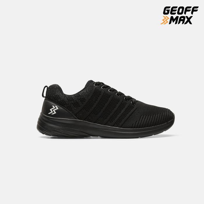 PROMO Geoff Max - AT-693 All Black Sepatu Olahraga Hitam Pria Wanita Sport Shoes Sneakers Casual