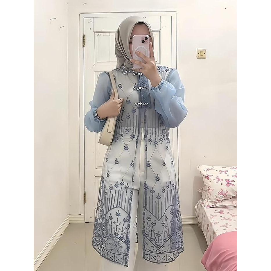 Chakira Outer Brokat Premium Full Payet / Outer Brokat Terbaru Wisudaan