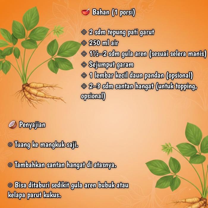 Tepung pati garut asli 1 Kg