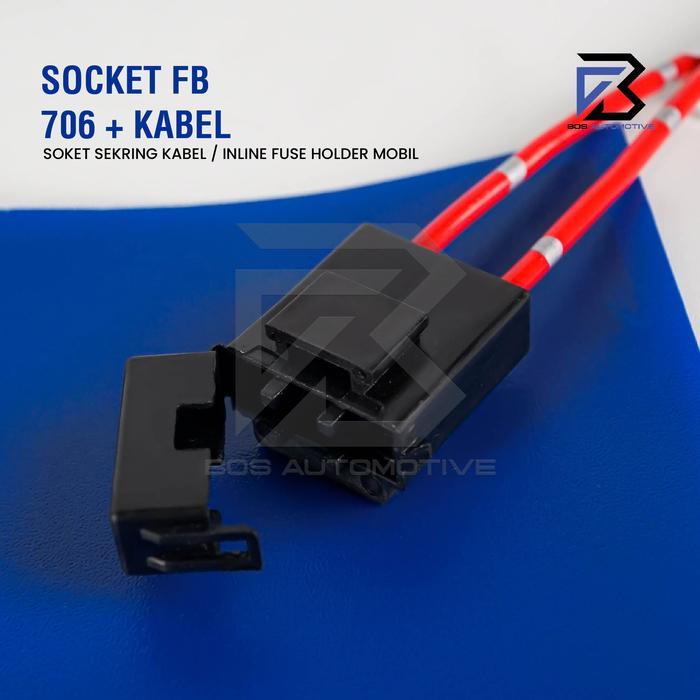 Soket Sikring FB 706 / Rumah Sikring / Socket Sekring Fuse Box Hitam