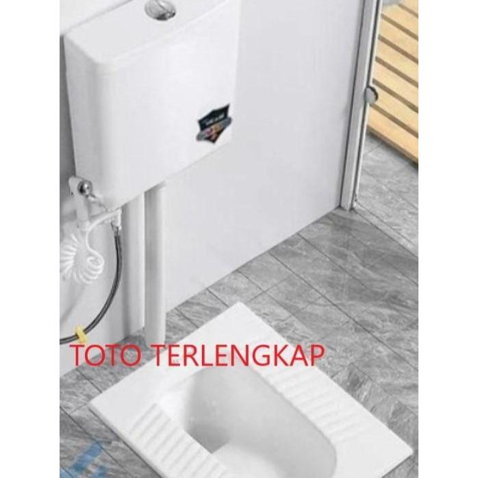 Kloset Closet Jongkok TOTO CW10J (wajib baca deskrip) - full set TOTO