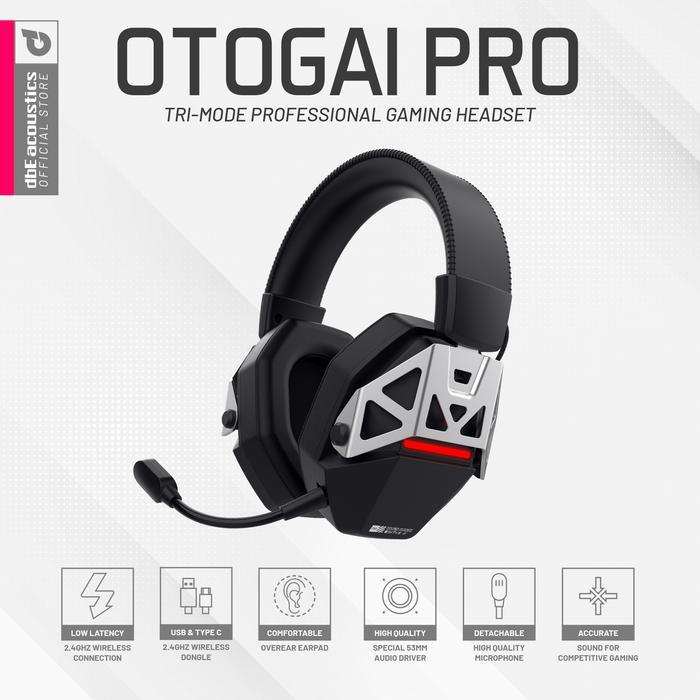 Dbe Otogai Pro Tri-Mode Proffessional Gaming Headset Wireless Pasti Promo