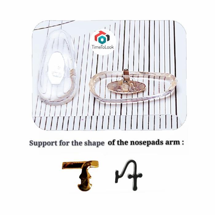 TERLARIS Nose Pad Bantalan Hidung Kacamata Rayban NosePad Jepit 2 Besi Tekuk READY