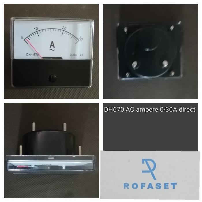 Panel Meter Dh670 Ampere Ac Direct 0-30A