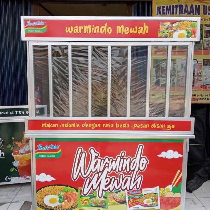Booth Portable Lipat Dagang Warmindo Indomie - booth ekstra ju