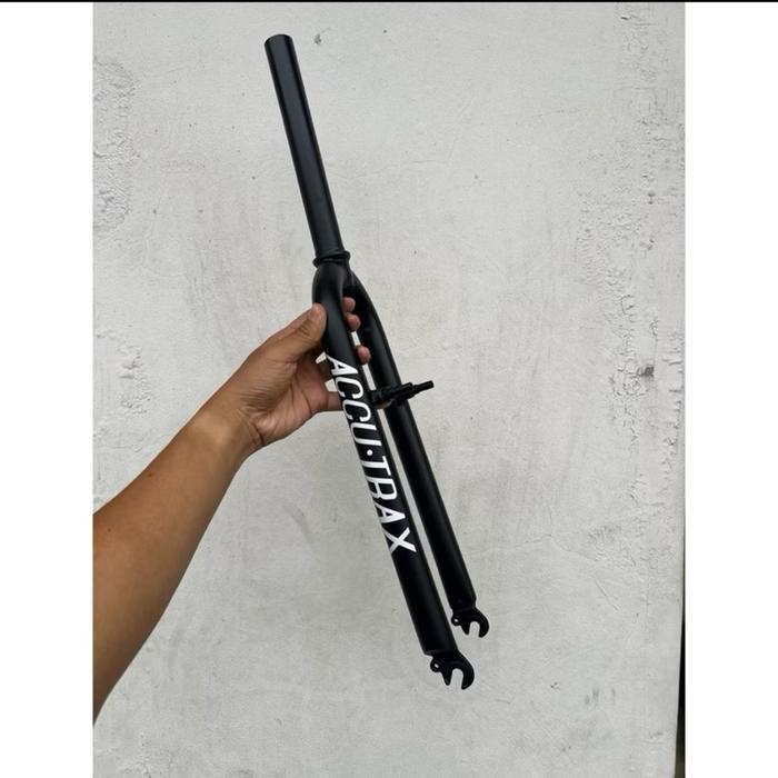 Ready Fork 26 Mtb Rigid Oversize 28.6 Threadless Threaded Cromoly Hitam Garpu Sepeda Vintage Nos