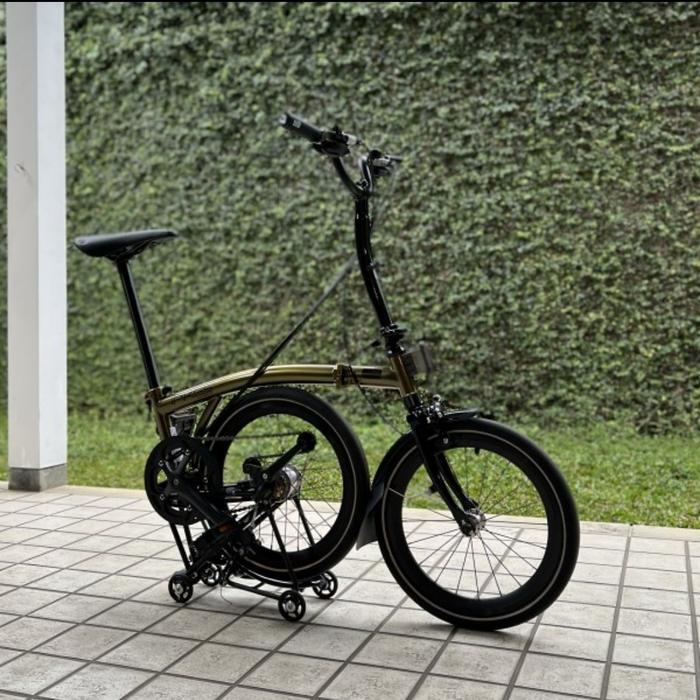 sepeda lipat element pikes gen 2 gen2 goldie limited edition