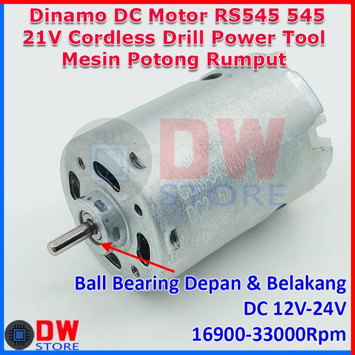 Ready Dinamo Motor Obeng Bor Baterai Cordless Potong Rumput RS545 545 21V