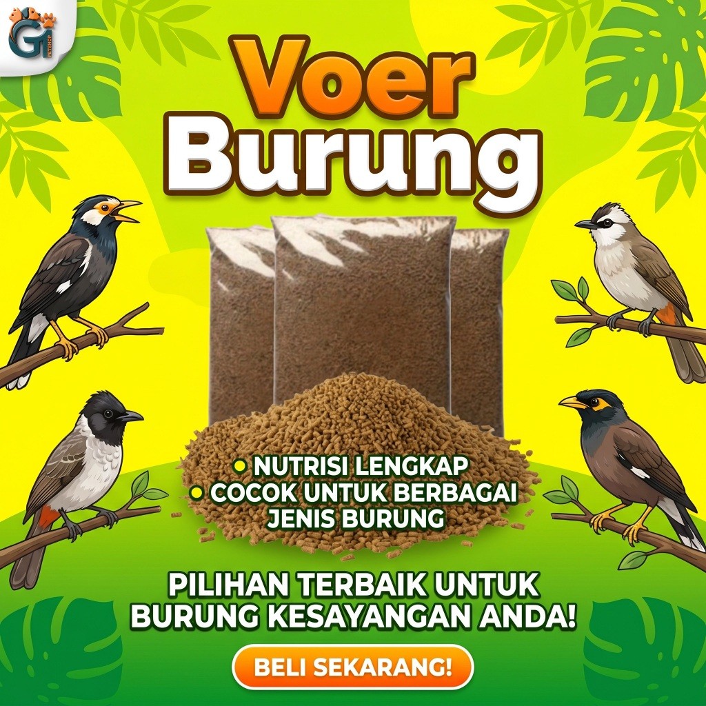 Pur Burung Curah Voor Burung Kiloan 1kg / Voer Burung Curah Kiloan Cocok Untuk Segala Jenis Burung