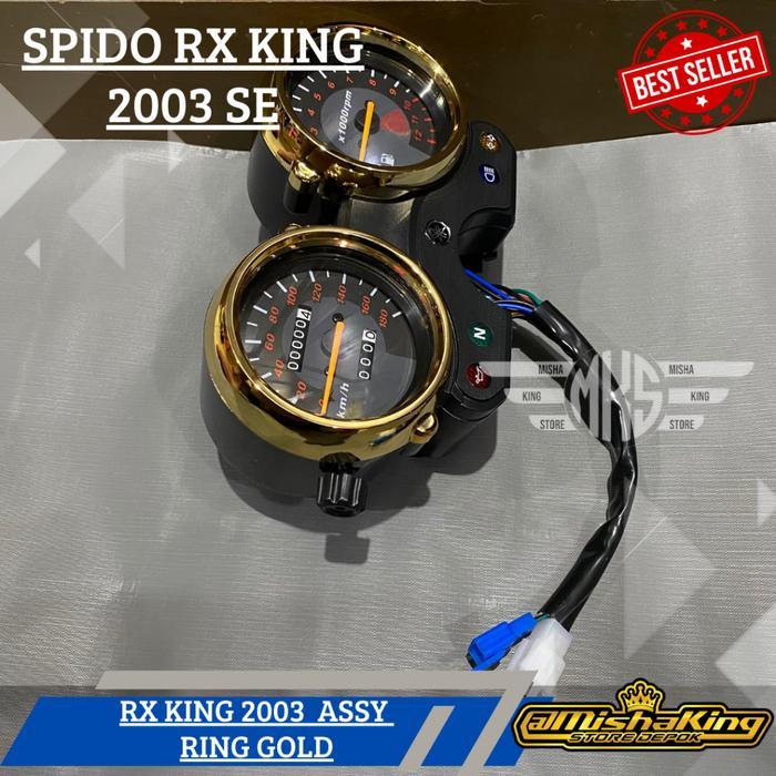 Spido spedo spidometer yamaha rx king new set emblem 2003 2004 2008