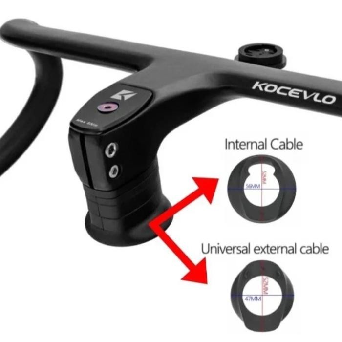 Dropbar Integrated Carbon KOCEVLO - Handle Drop Bar Sepeda