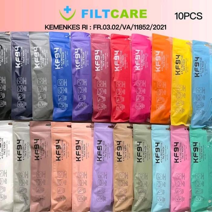 New Masker KF94 isi 10pcs Hitam dan Putih Semarang