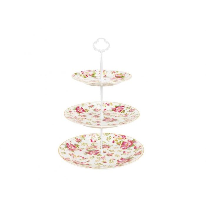 (Good) Vicenza Third Plate - Piring Susun PA25 Motif Melati