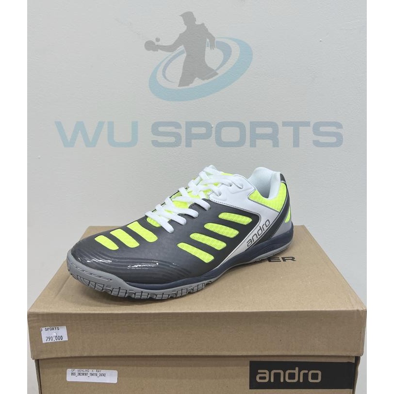 Sepatu Andro Cross Step 2 Black Grey Green