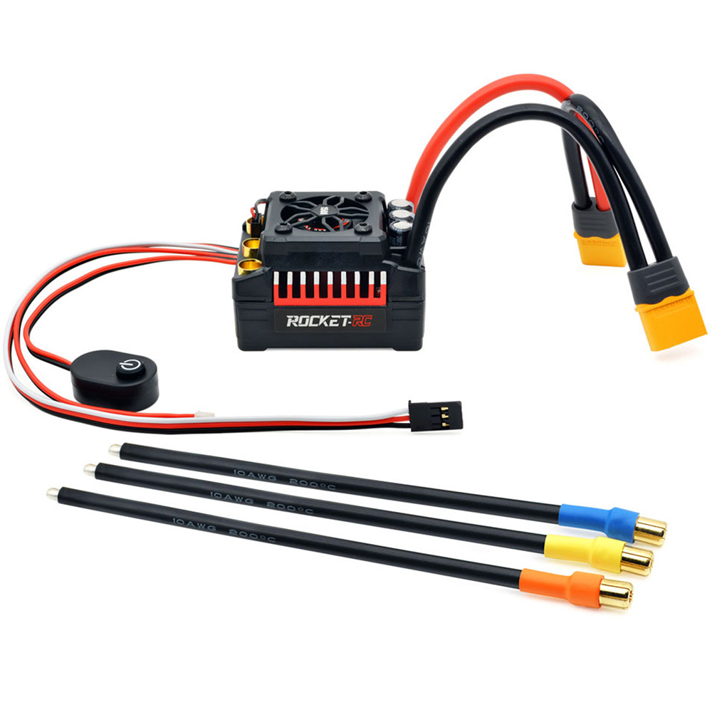 Surpass Hobby Rocket RC ESC 130A Brushless ESC 160A 4S Supersonic for 1/7 1/8 RC Car Buggy RC ESC Pr