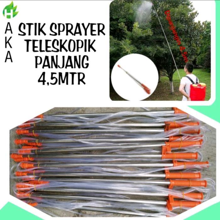 TGR STIK SPRAYER PANJANG 4,5 METER/ STIK TELESKOPIK PANJANG 4,5 METER/ STIK SPRAYER ELEKTRIK PANJANG