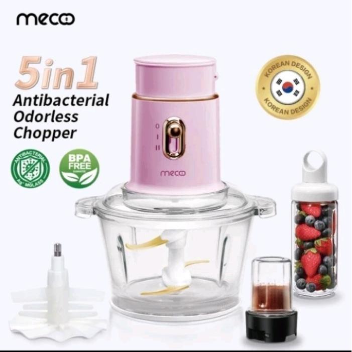 Mecoo Blender Bumbu 5 In 1 Penghancur Es Tritan Penghancur Es Ekstraksi Nutrisi Kecepatan Variabel