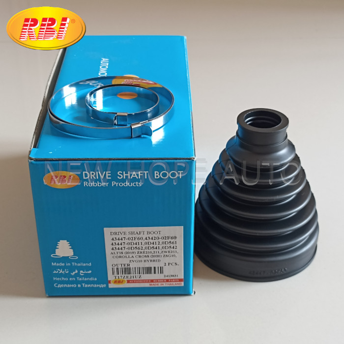 Boot As Roda Luar 02F60 RBI Thailand Bot Kopel Drive Shaft Outer Corolla Altis-Cross-Hybrid