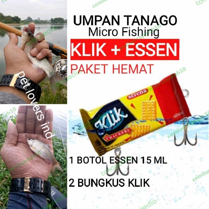 Umpan Tanago Biskuit Klik Umpan Pancing Sepat Wader #Gratisongkir