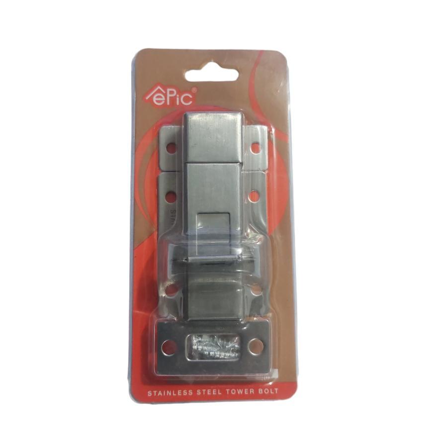 LIE1301 - Grendel Stainless Epic Tower Bolt 2 inch Slot / Selot Kunci Pintu 2" Inci