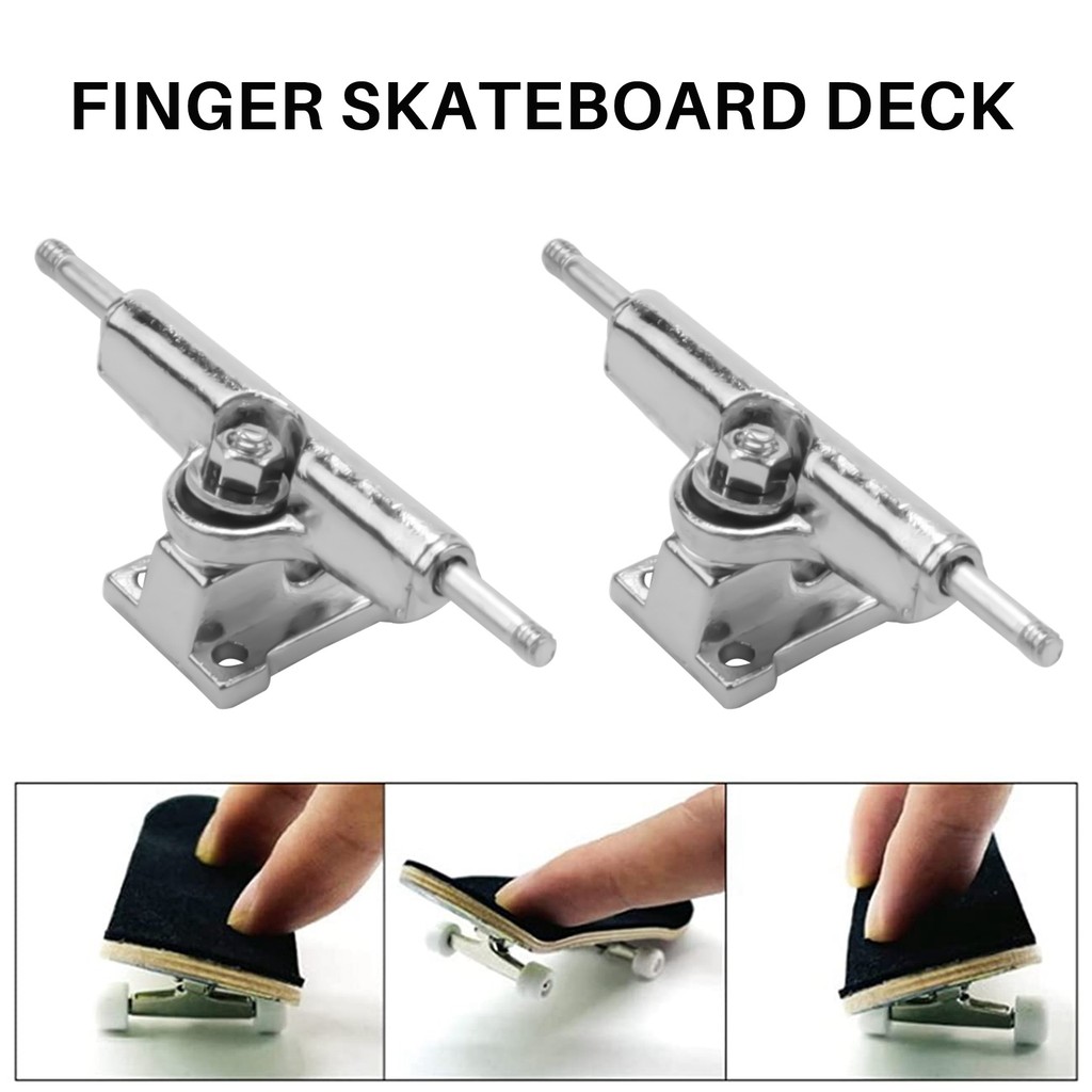 10 PCS 29MM FINGERBOARD TRUCKS FINGER SKATEBOARD DECK WITH NUTS WITH SPANNER SCREWDRIVER FOR FINGER