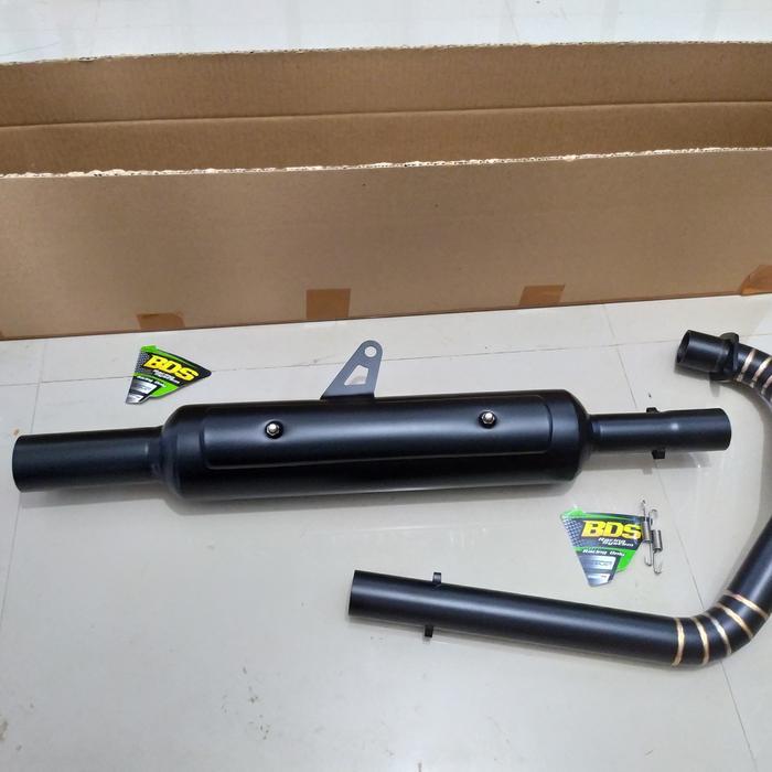 Knalpot W175 Standar Racing Blackdoff Fullsystem