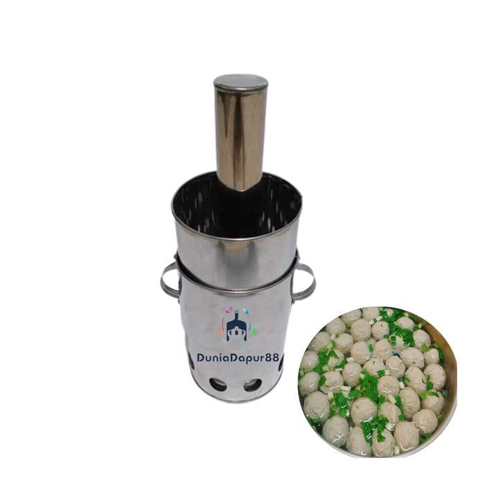 mp3n- Cetakan Pentol Bakso Stainless 8 Lubang