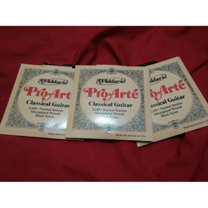 Senar Gitar Akustik Nilon Classic D'Addario Black Nilon (Hitam) #Gratisongkir