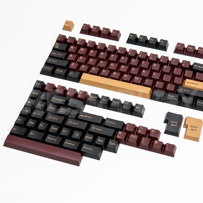 0k2n- Scarlet Pbt Doubleshot Keycaps Keycap Set