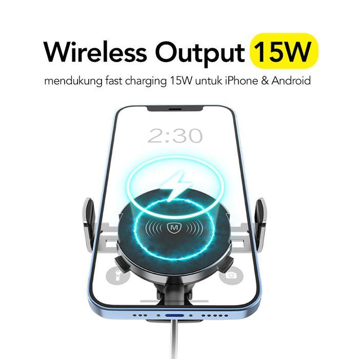 New Product - Micropack Car Charger Magnetic Wireless - Fast Charging - 15Watt - 360 Rotation -