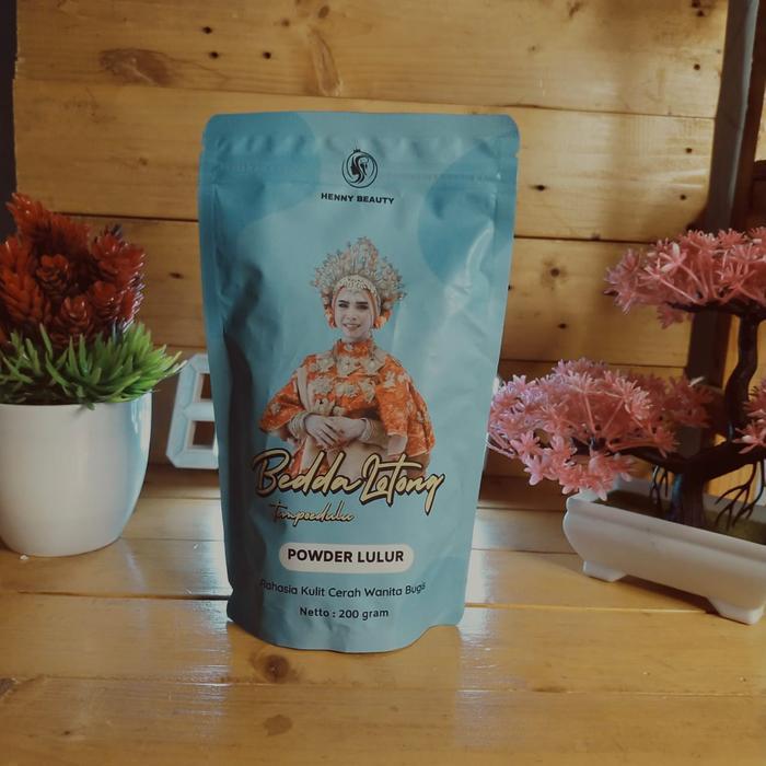 TERLARIS Lulur Pemutih Badan Lulur Bedda Lotong Henny Beauty Original Bubuk/Powder 200 Gram