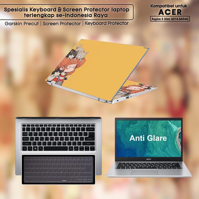 Screen Protector Anti Gores Cover Garskin Laptop Precut Custom Fit Kompatibel untuk Acer Aspire 5
