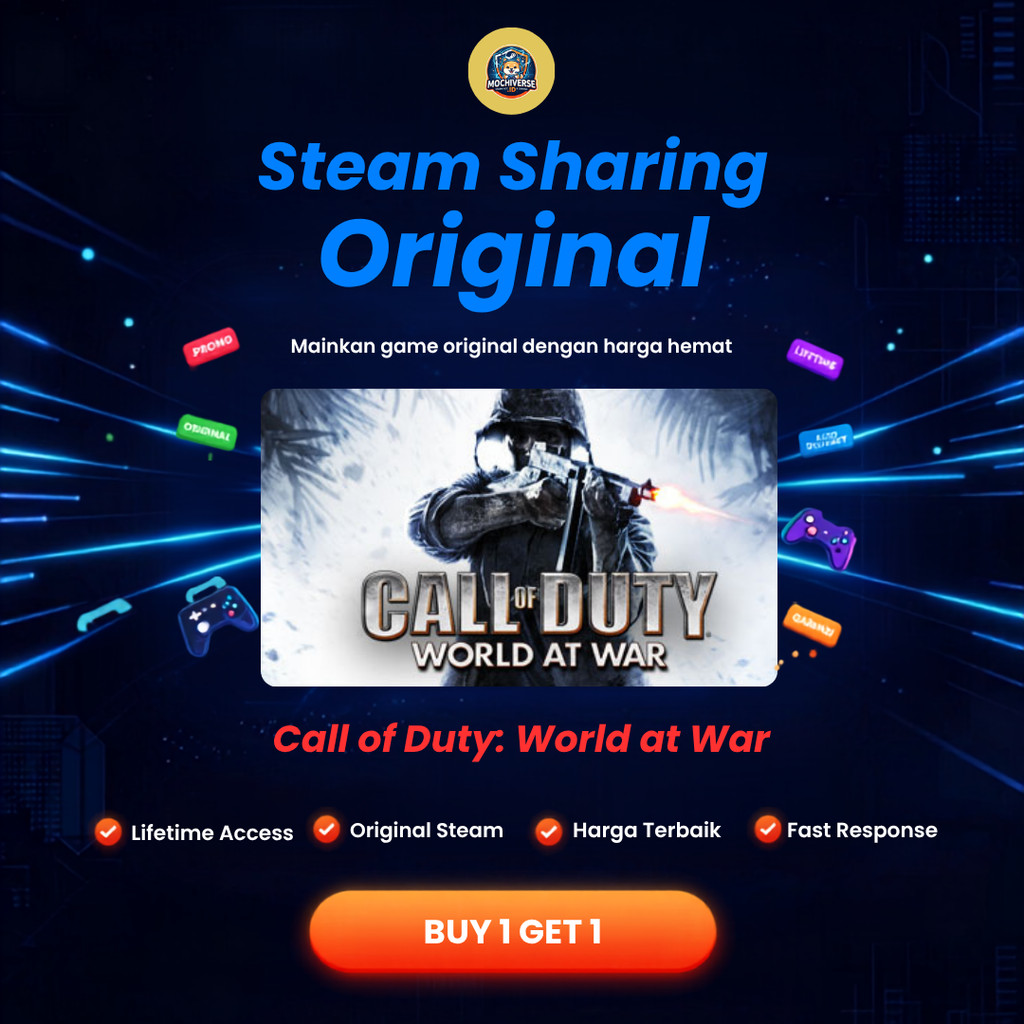 Call of Duty: World at War PC Steam Original - Steam Sharing Akun Sharing Offline Mode | mochiverse.