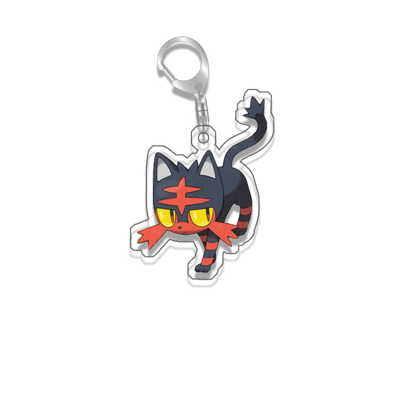 Buneary Litten Cubone Riolu Meowth Umbreon Original Acrylic Handmade Cute Cartoon Anime Keychain