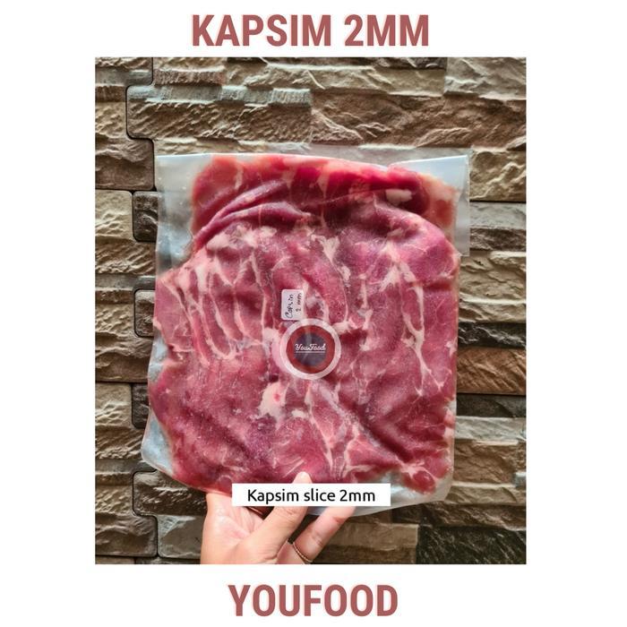 PORK NECK-CAPSIN Slice-BALI / Daging Babi Kapsim Slice - Babi Bali