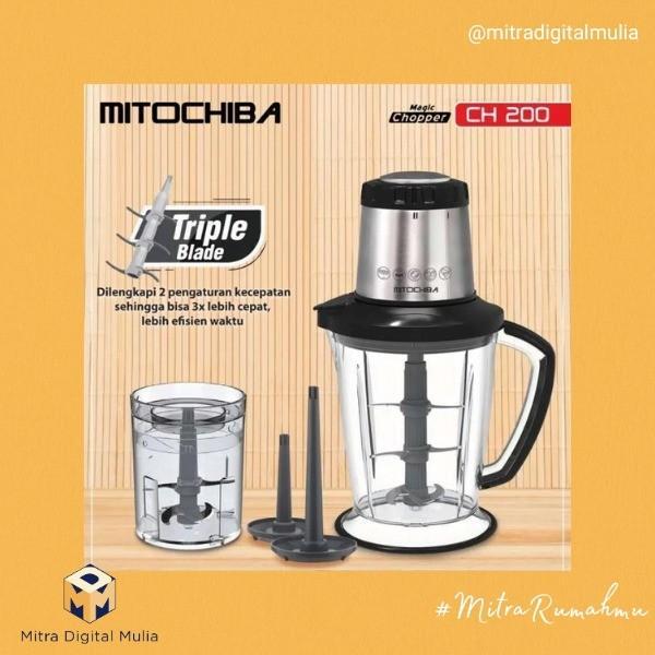 Terbaru Mitochiba Ch-200 Food Chopper Pencacah Makanan Pisau Stainless Minuman