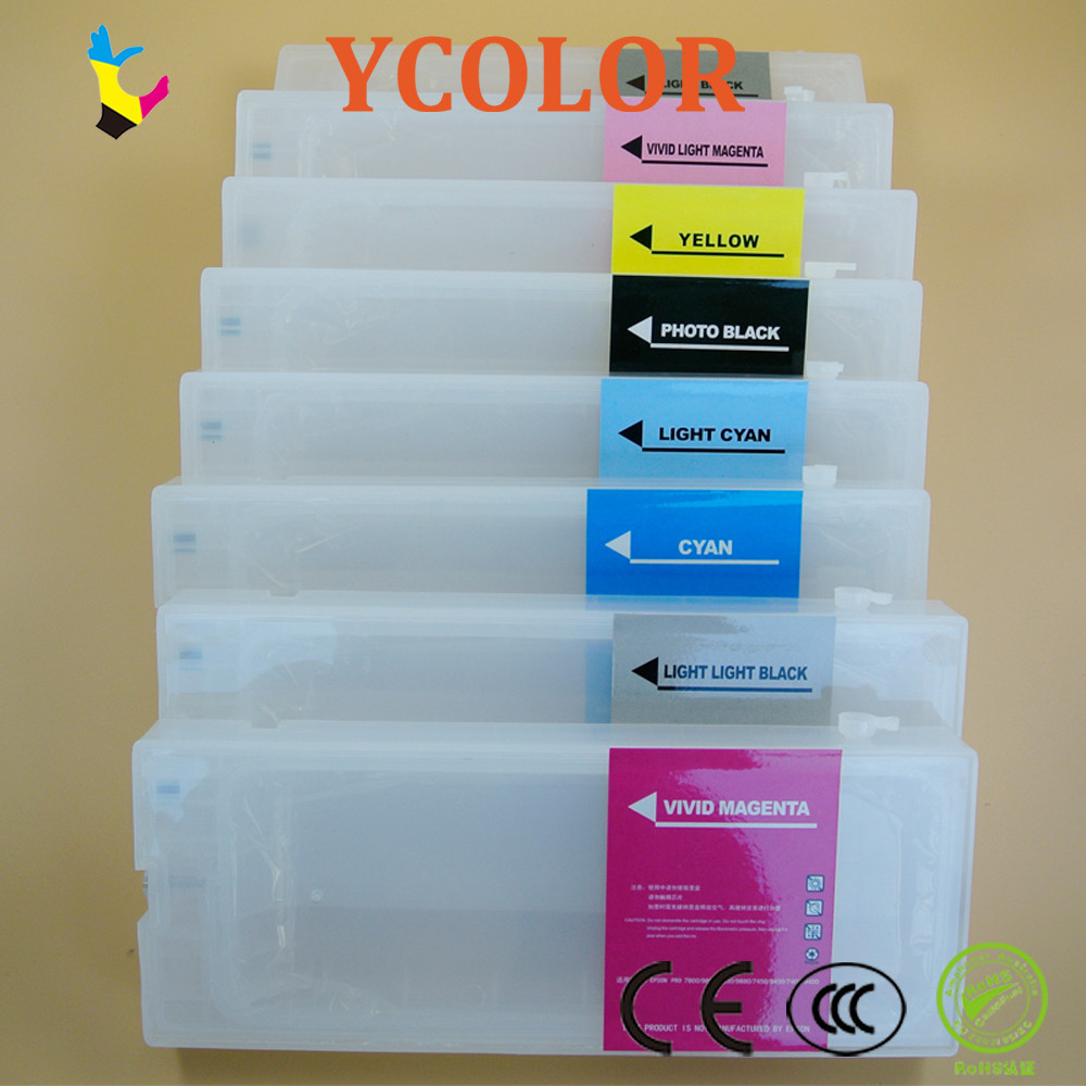 For Epson Refillable ink cartridges with Chips for Epson 7800 9800 7880 9880 7450 9450 7400 9400