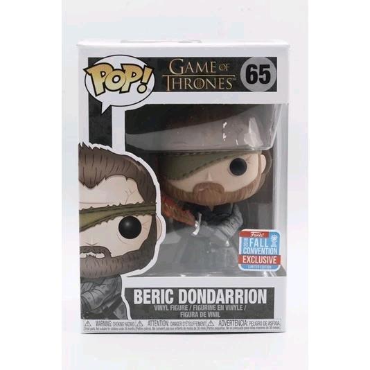 FUNKO POP FUNKO POP GAME OF THRONES BEARIC DONDARRION NYCC EXCLUSIVE