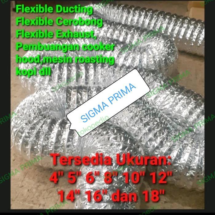 Pipa Exhaust Flexible Ducting 6 Inchi Flexible Exhaust Ventilasi 6" Diskon Sale