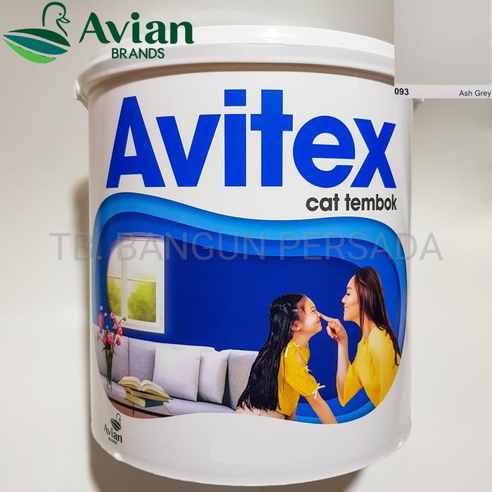 Baru Cat Tembok 093 Ash Grey Avitex Kemasan 5Kg/25Kg