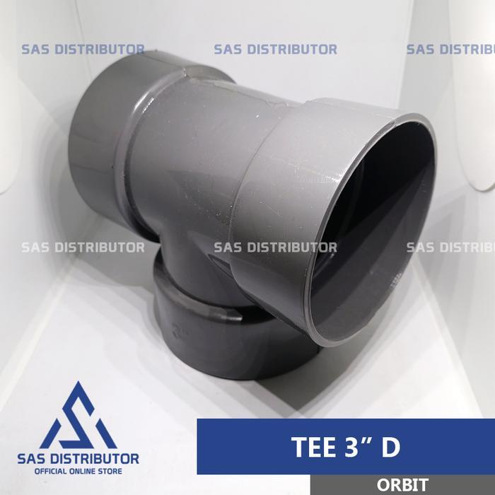 NEW Tee 3" inch D Orbit Tee 3" PVC Leter T 3" inch Tee Paralon 3" D / T 3 in / Tee Pipa 3" PVC