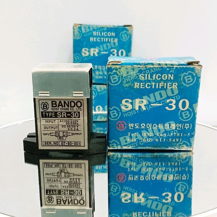BANDO SR-30 SILICON RECTIFIER AC 220V OUTPUT DC 90/99V 3/3.3A