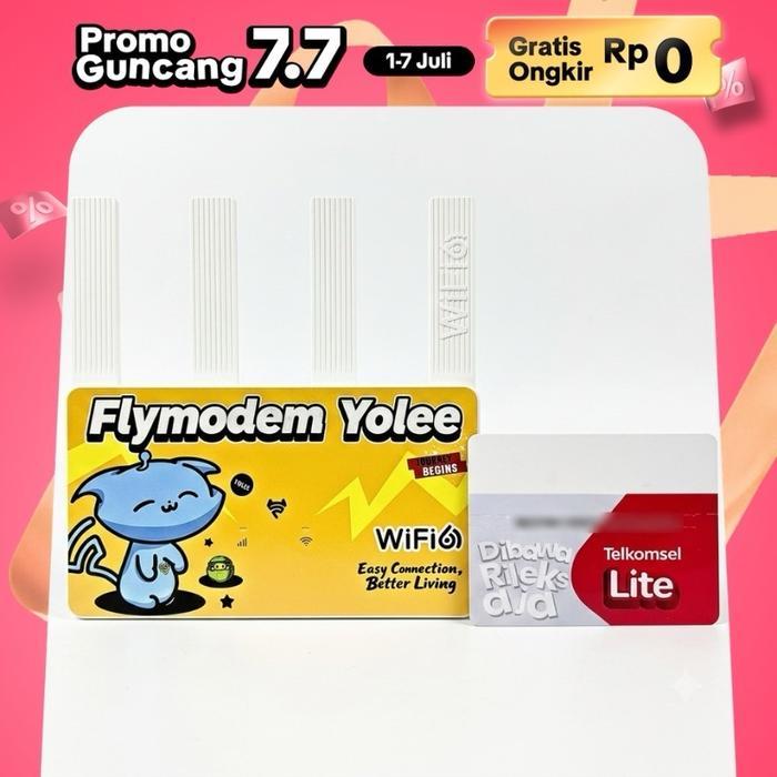 [Bundling Cpe-F1+Sim Card] Modem 4G Lte Wifi6 Router Plug & Play Dengan Kartu Sim 3Gb