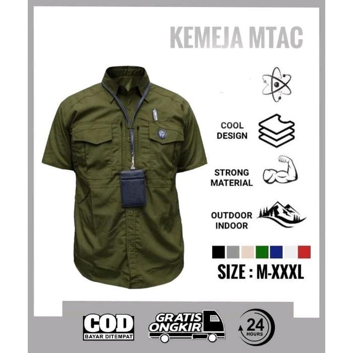 kemeja tactical lapangan mtac pendek kemeja MTAC pendek kemeja tactical oudoor lengan pendek Pria