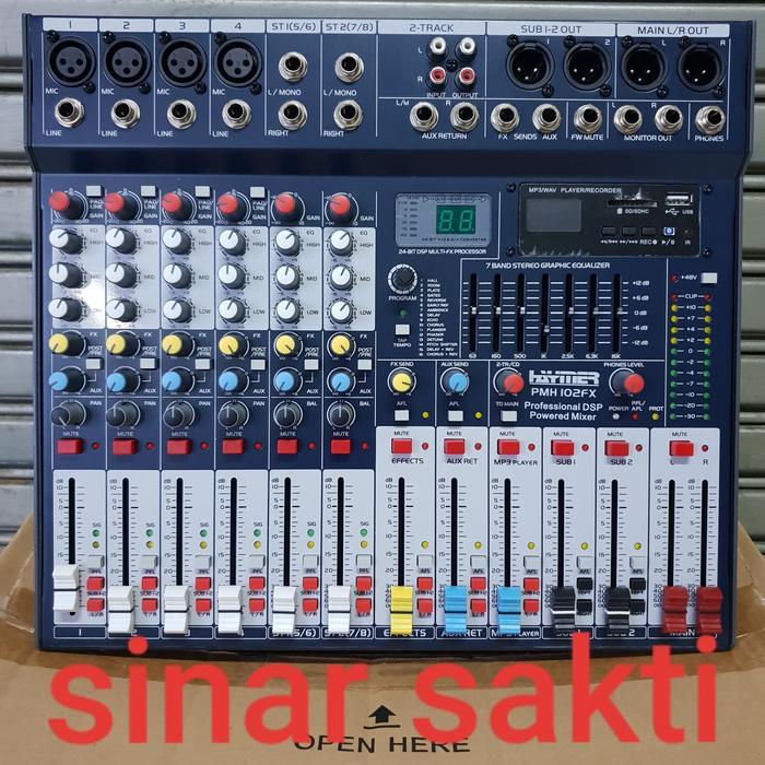 POWER MIXER HAYMER PMH102FX/PMH 102FX 8CH USB-BLUETOOTH ORIGINAL